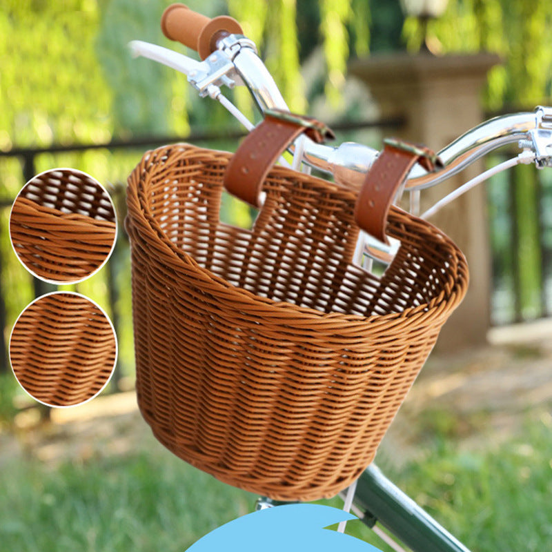 Universal PP Woven Bike Basket – For Scooters & Kids Bikes