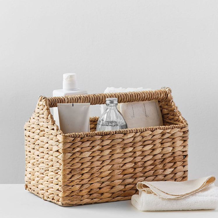 Water Hyacinth Woven Basket β Natural Storage Organizer