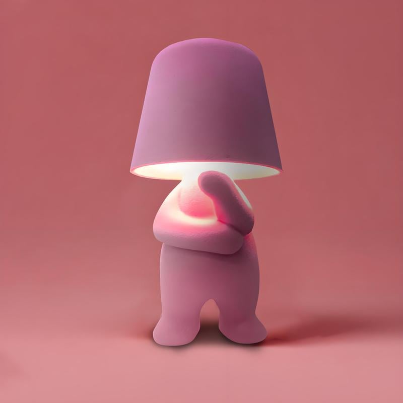 Mini lampe de table en forme de poupée mignonne 