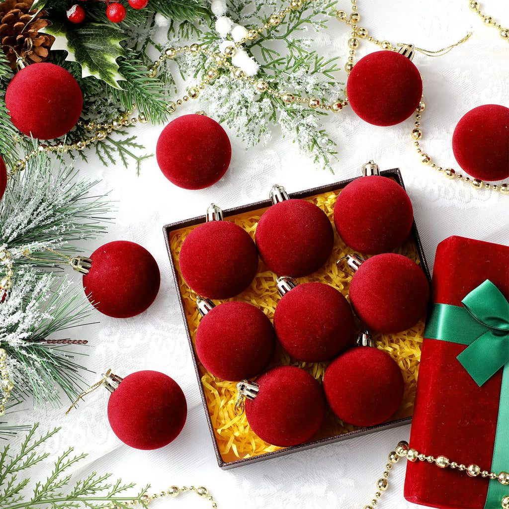 🎄Christmas Tree Ornaments Velvet Balls🎁