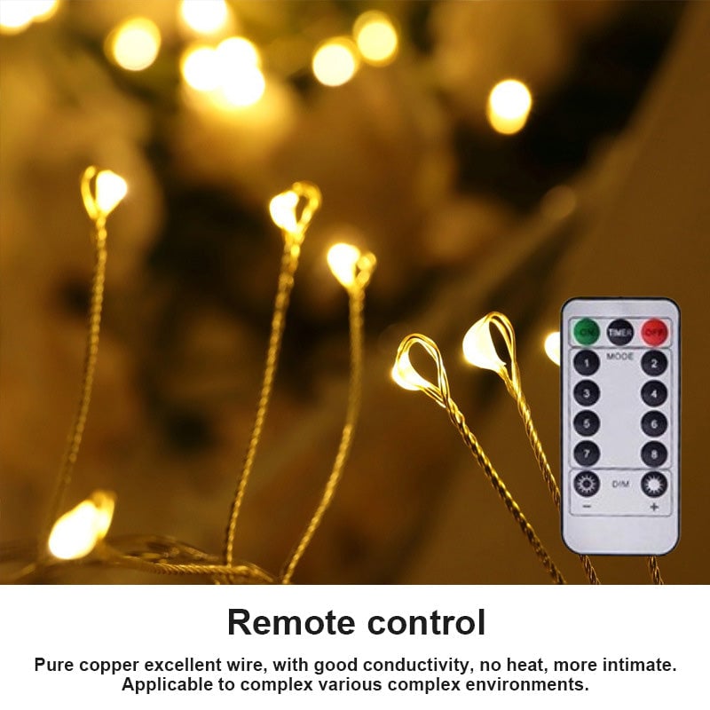 ✨VENTE 49 % DE RÉDUCTION !!!✨✨Guirlande lumineuse pétard en fil de cuivre 