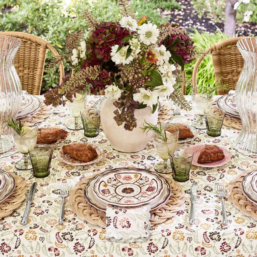 Set de table rond en rotin naturel fait main – Tapis de salle à manger antidérapant de style européen