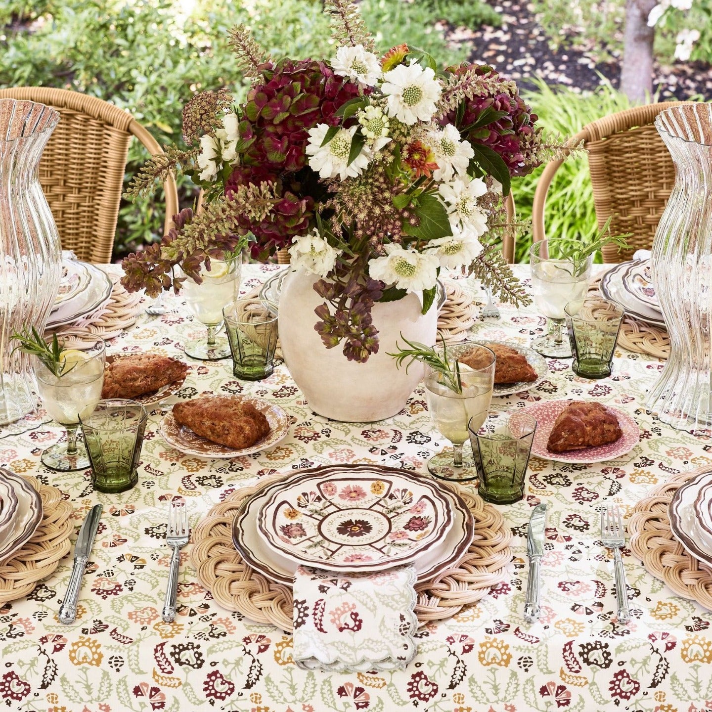 Set de table rond en rotin naturel fait main – Tapis de salle à manger antidérapant de style européen