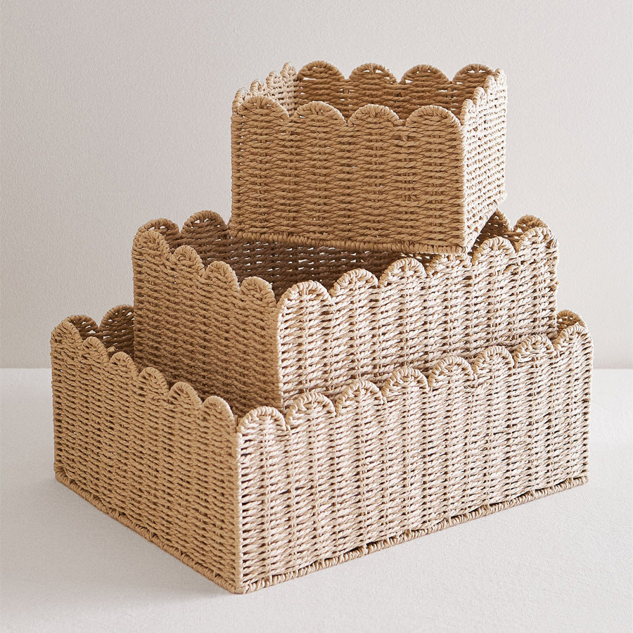 Eco Paper Rope Storage Baskets – Large Capacity Organizers