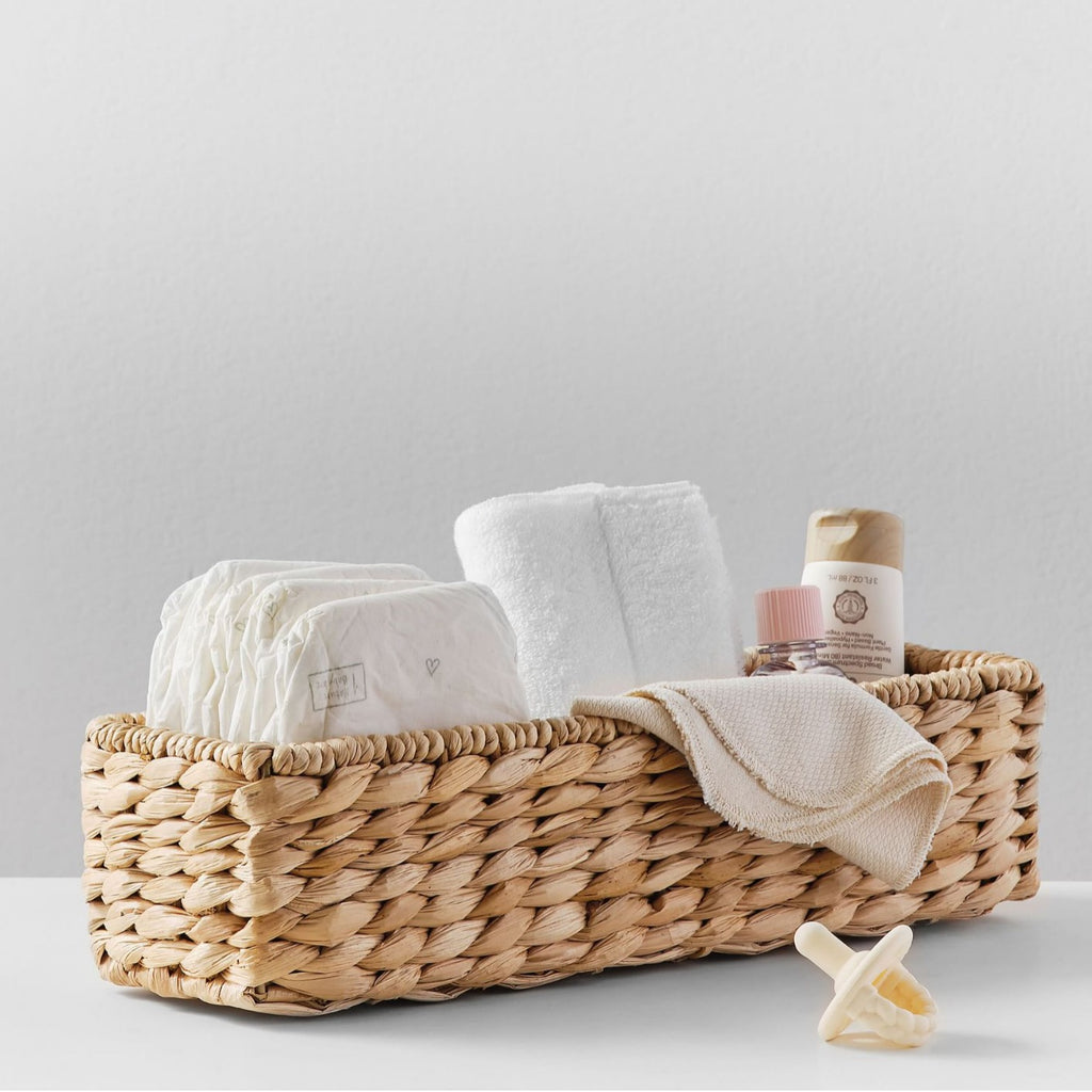 Water Hyacinth Woven Basket – Natural Storage Organizer