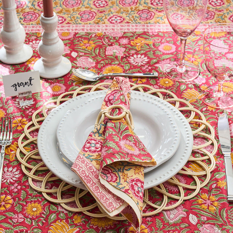 Set de table tissé en rotin naturel