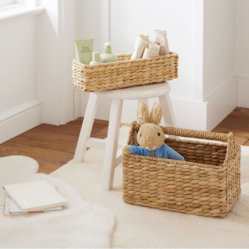 Water Hyacinth Woven Basket – Natural Storage Organizer