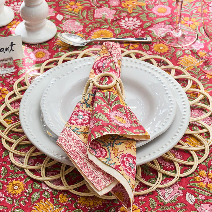 Set de table tissé en rotin naturel