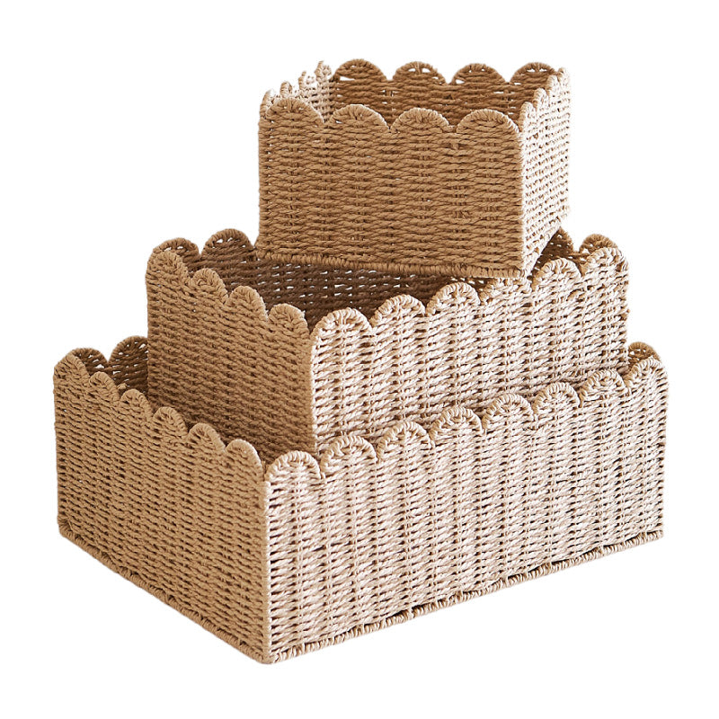 Eco Paper Rope Storage Baskets – Large Capacity Organizers