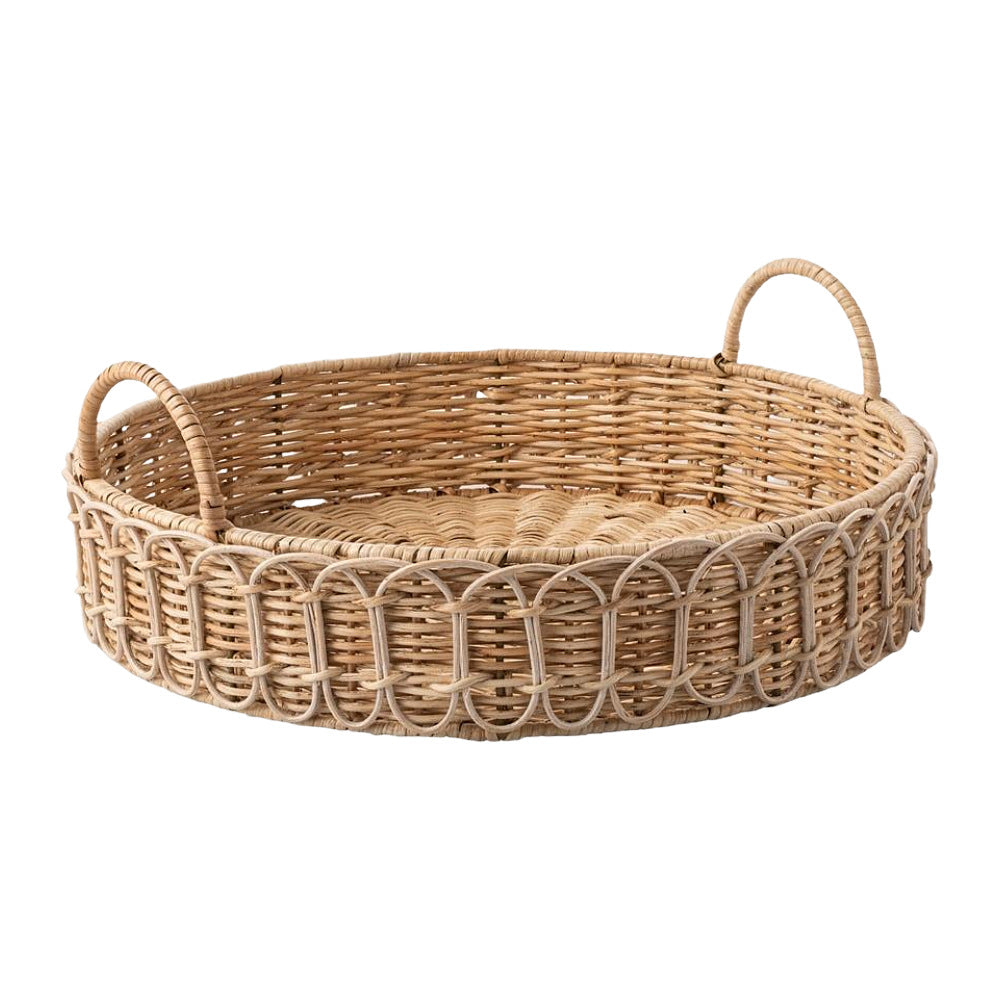 Hand-woven rattan storage basket - practical desktop storage box