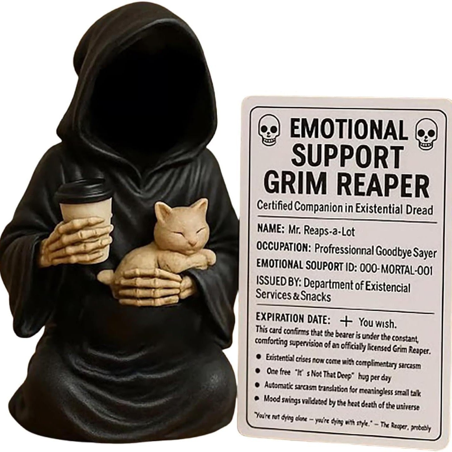 Figurine de soutien émotionnel Grim Reaper 