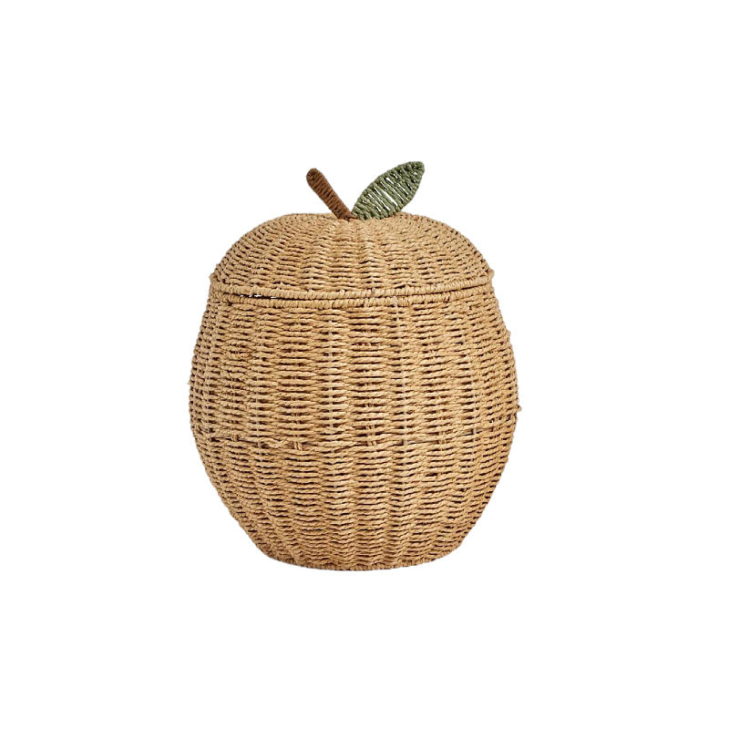 Fruit Shaped Woven Basket – Apple and Pear Storage Box