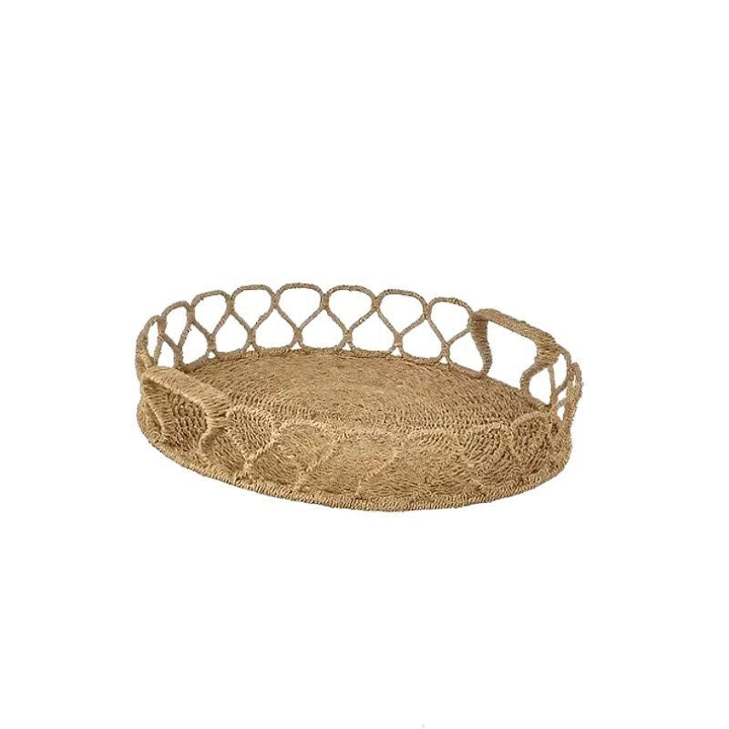 Seagrass Woven Storage Basket – Handmade Desktop Organizer for Home