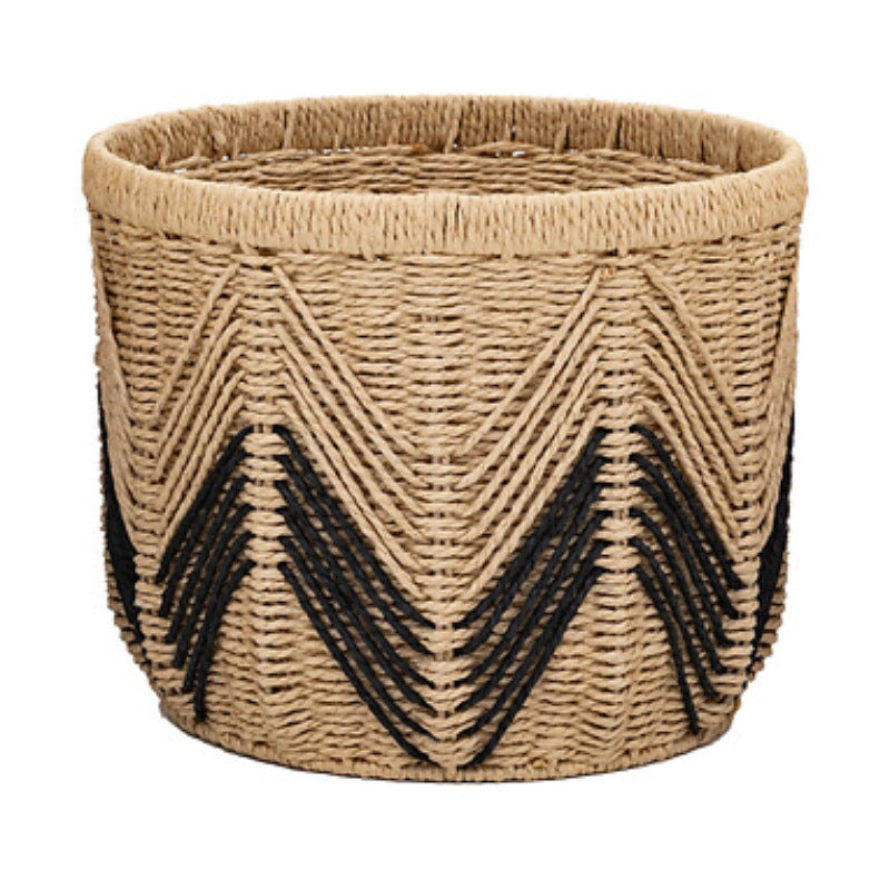 Handmade Paper Woven Storage Basket – Nordic Style Bin