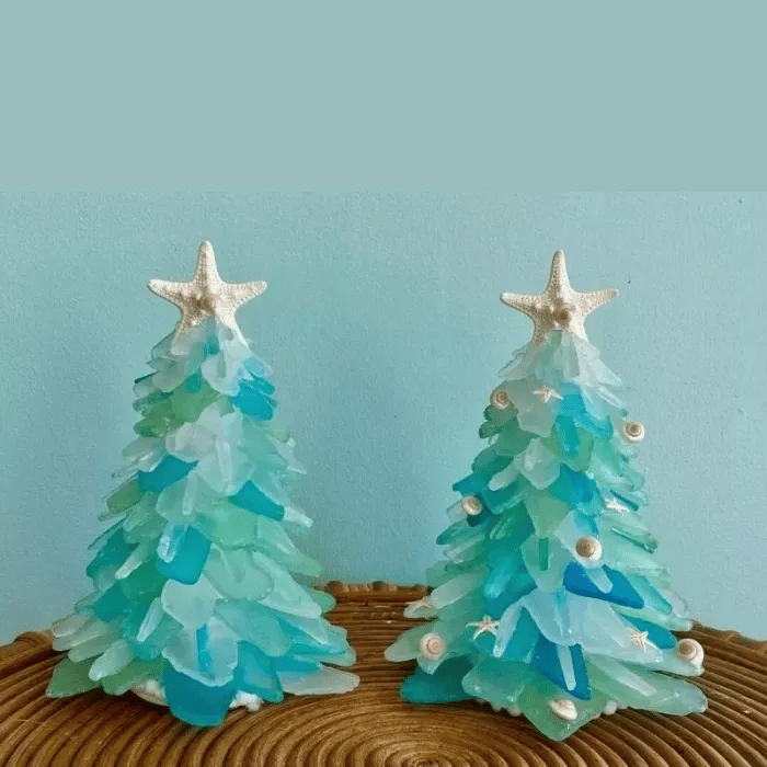 Soldes - 49 % de réduction 🎄Sapin de Noël en verre de mer 