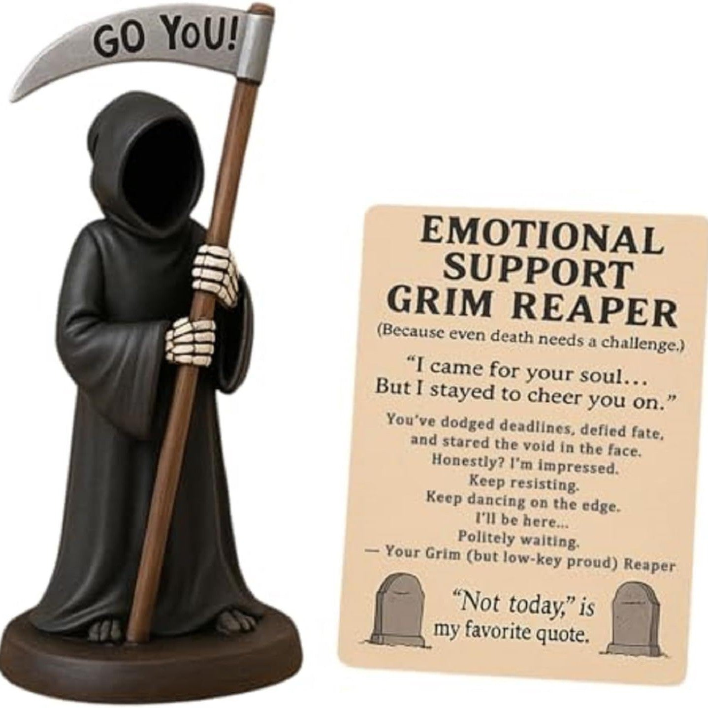Figurine de soutien émotionnel Grim Reaper 