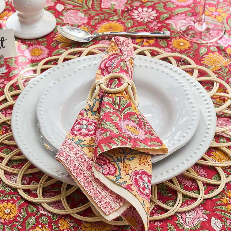Set de table tissé en rotin naturel