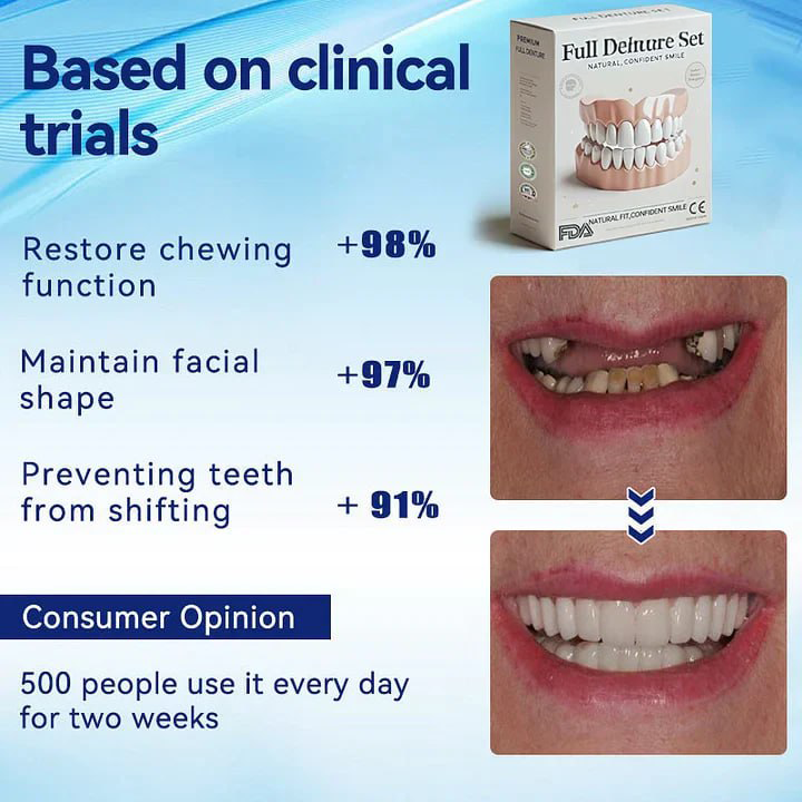 🦷Ensemble de prothèses dentaires complètes 