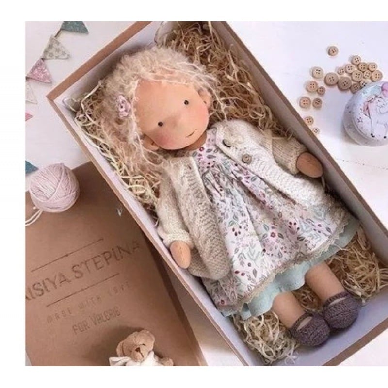 🎁🎁Le meilleur cadeau pour les enfants - Poupée Waldorf faite main👧 (Achetez-en 2, livraison gratuite) 
