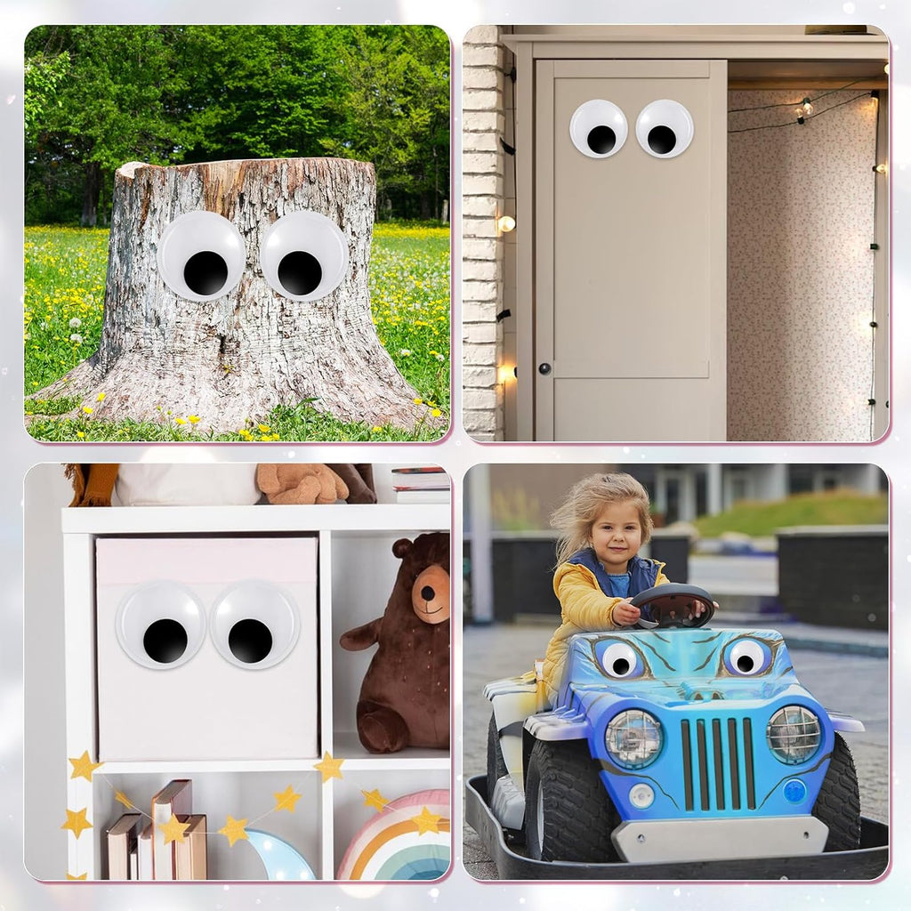 🔥Yeux mobiles géants avec autocollants 
