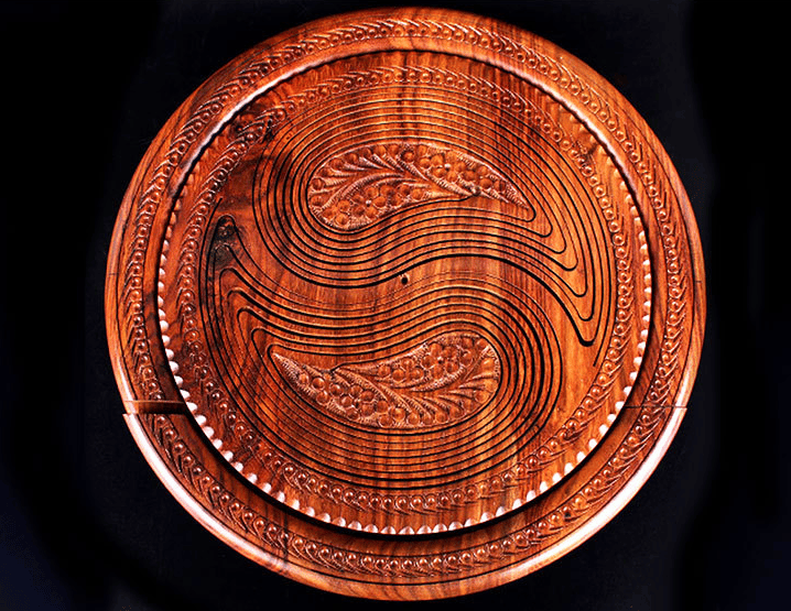 49 % DE RÉDUCTION 🔥 - Assiette à fruits en bois sculpté à la main 