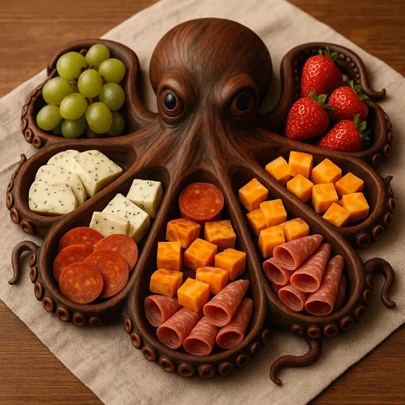 Plateaux de charcuterie d'animaux amusants 