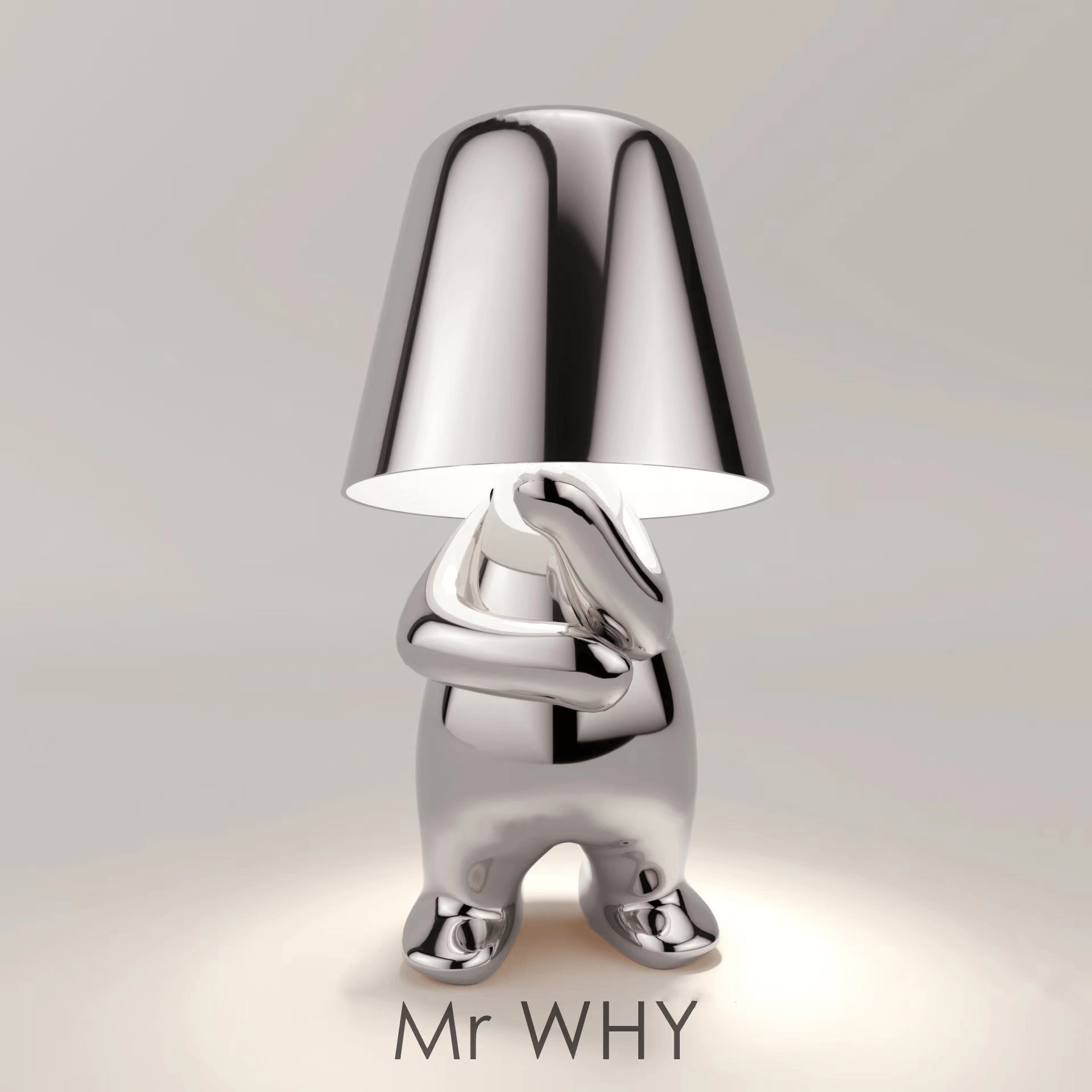Thinker Golden Man Desk Lamp