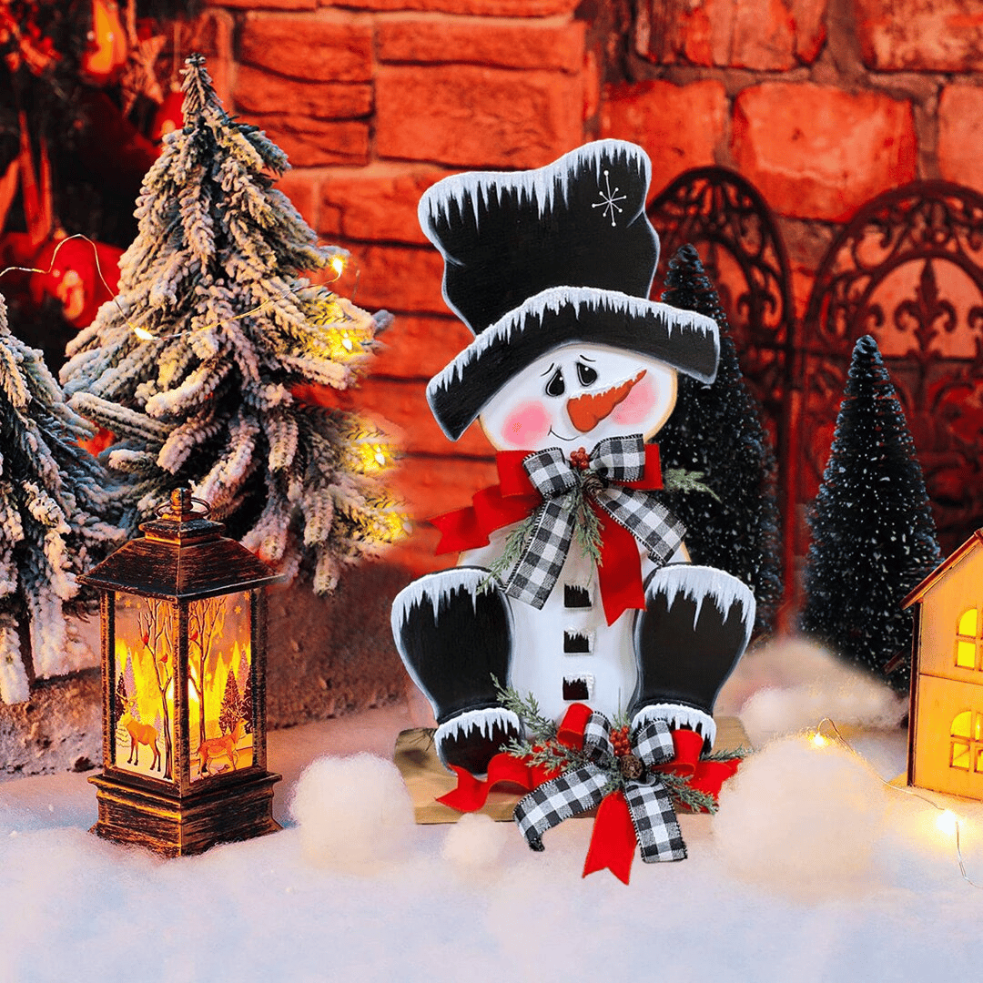 🎄Décoration de Noël en bois🎄[Base incluse] 