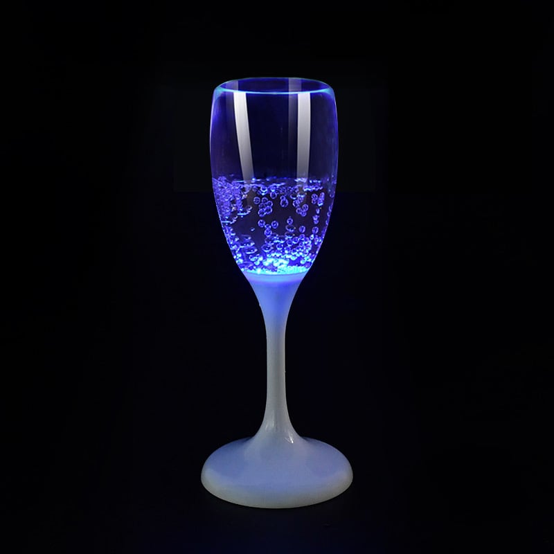 Verres à vin et à champagne lumineux à LED 