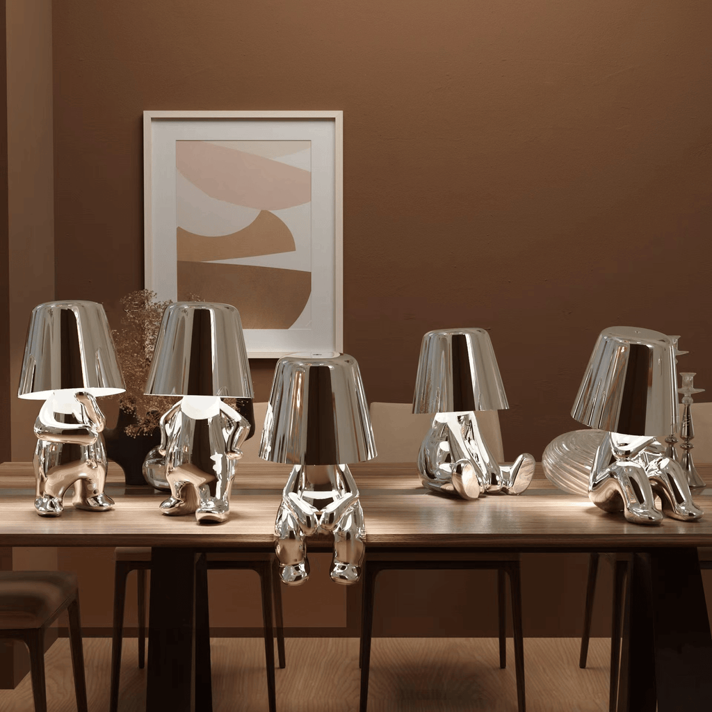Thinker Golden Man Desk Lamp