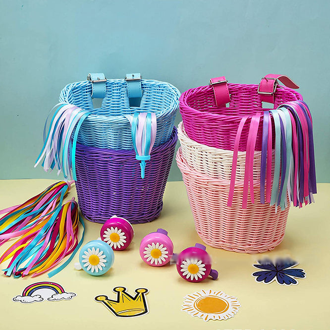 Universal PP Woven Bike Basket – For Scooters & Kids Bikes