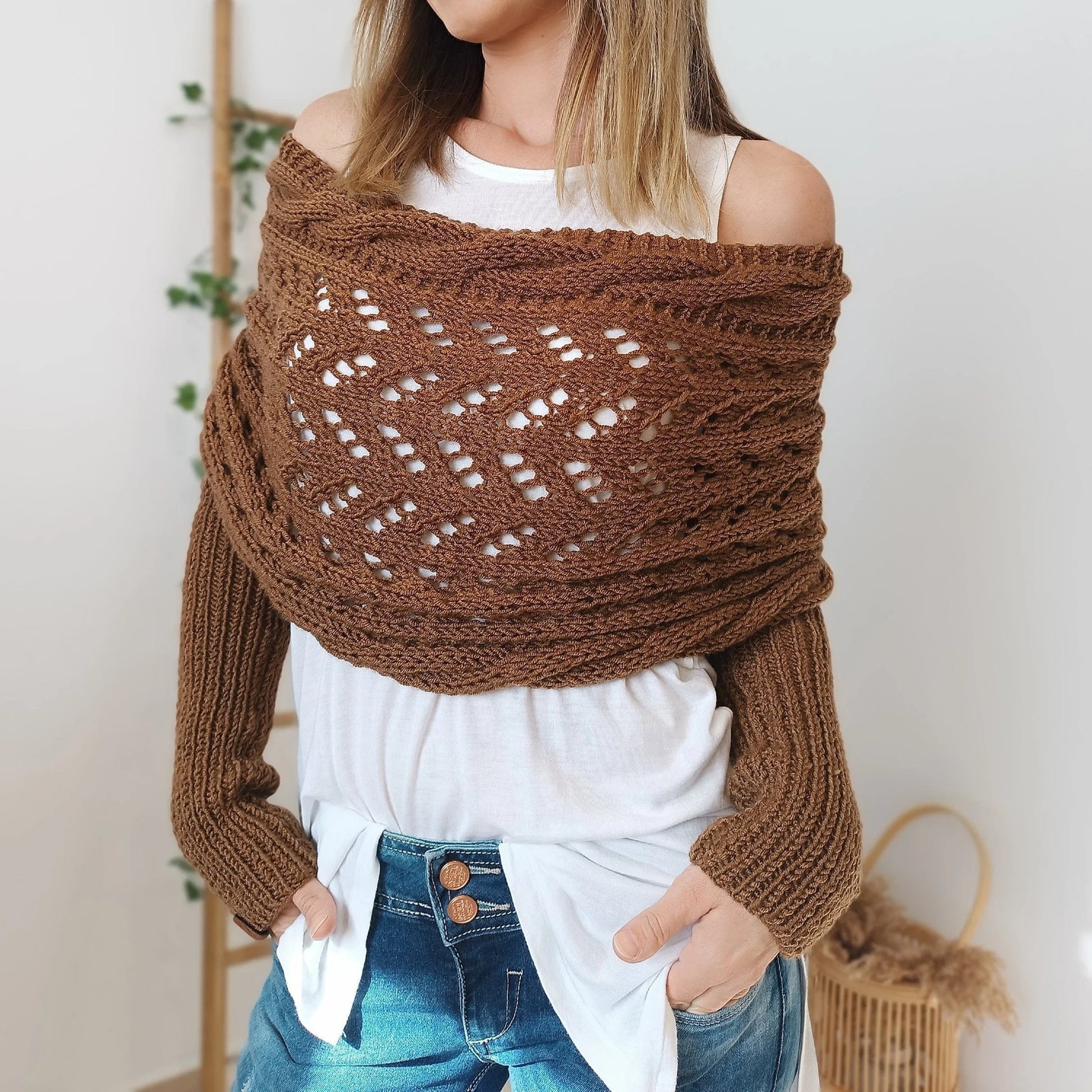 Boléros tricotés pour femmes 