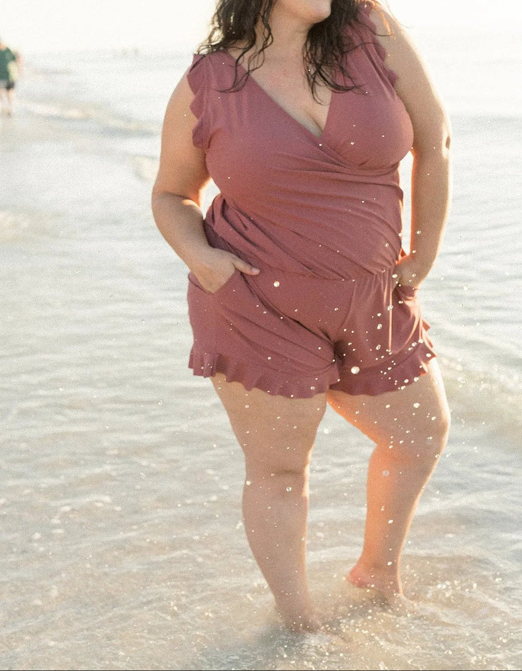 ✨Combinaison de bain avec soutien-gorge intégré 