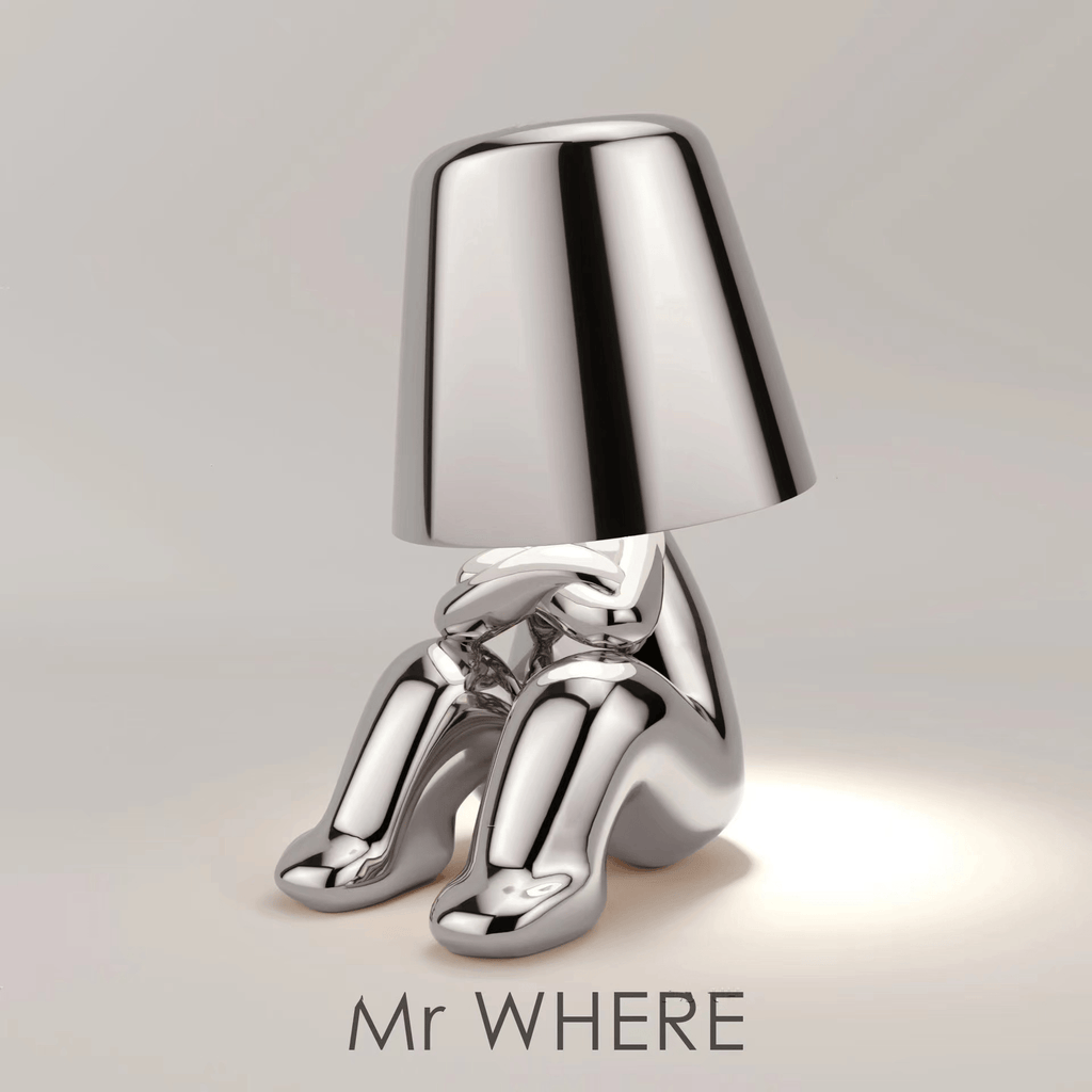 Thinker Golden Man Desk Lamp