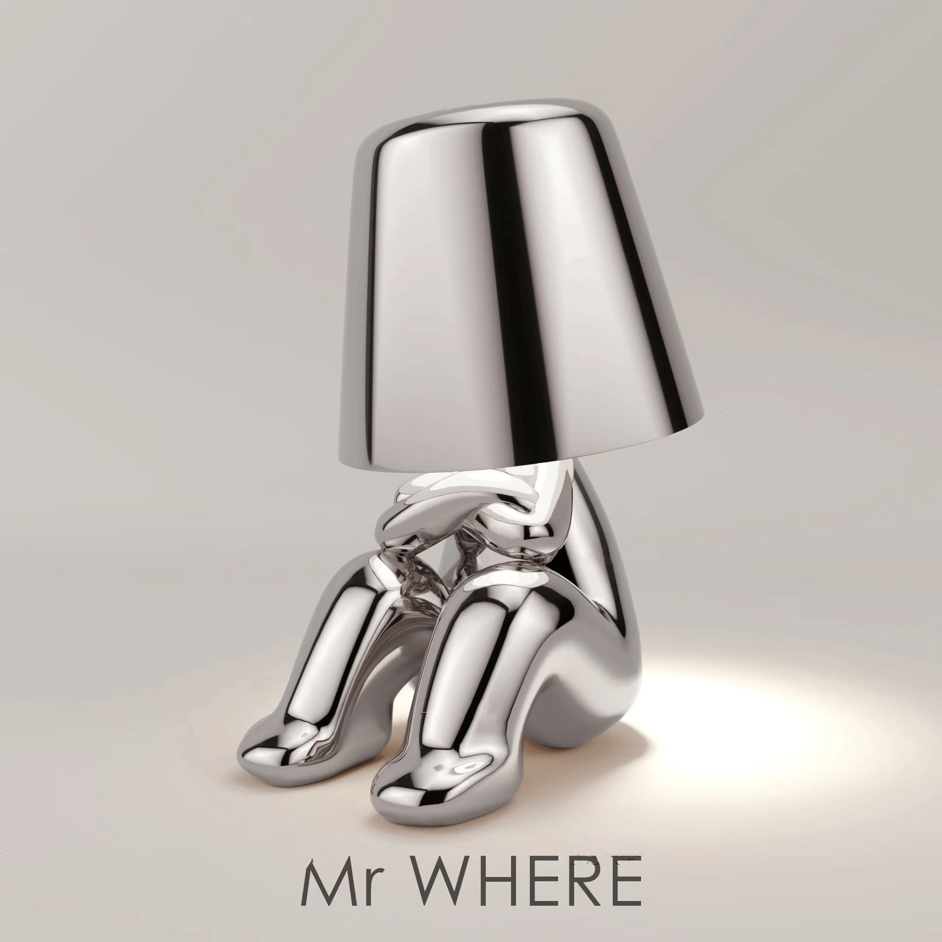 Thinker Golden Man Desk Lamp