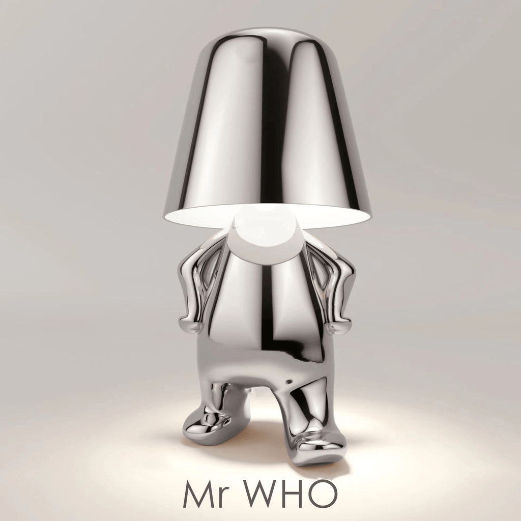 Thinker Golden Man Desk Lamp