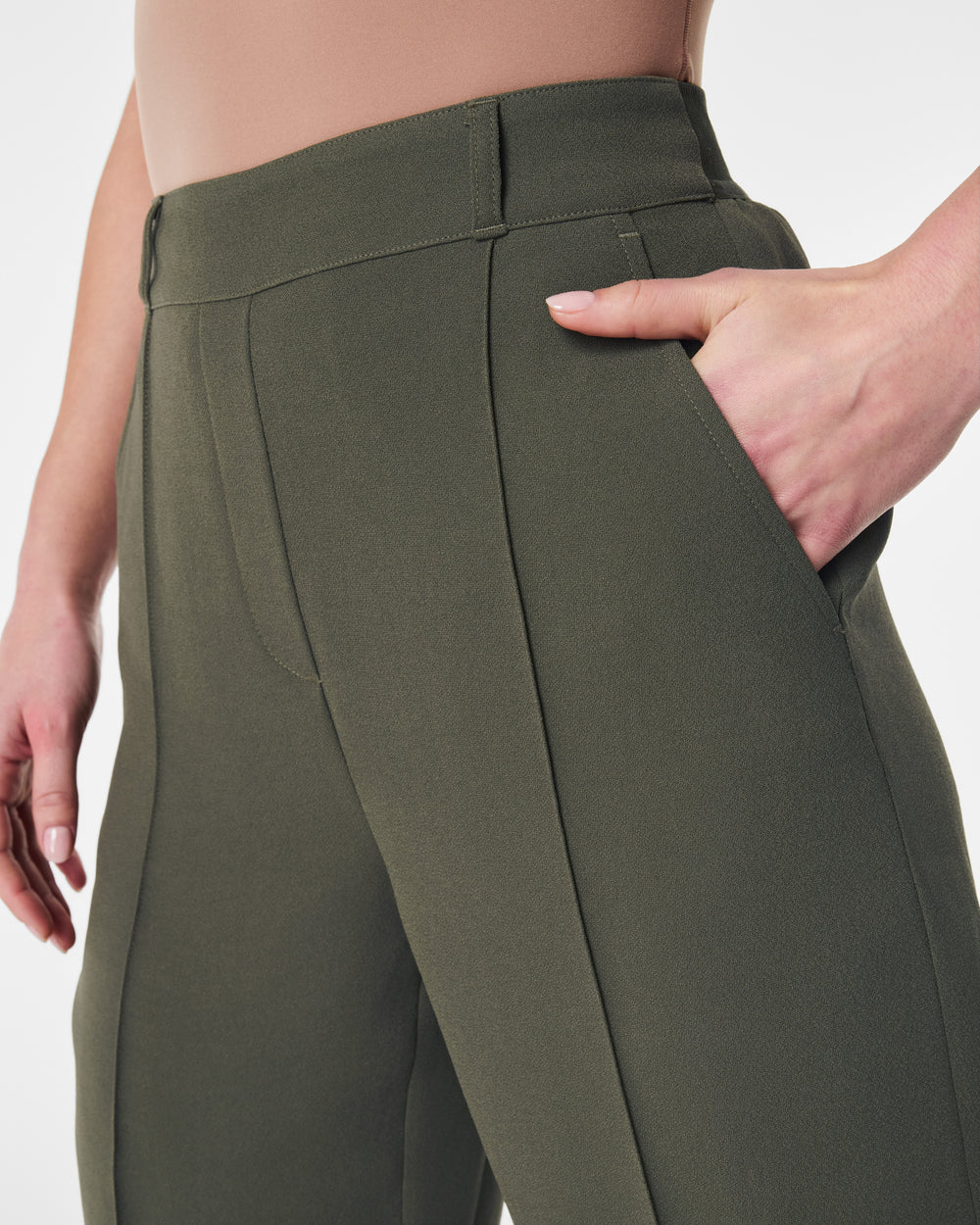 Pantalon en crêpe gainant (ACHETEZ-EN 2, LIVRAISON GRATUITE) 
