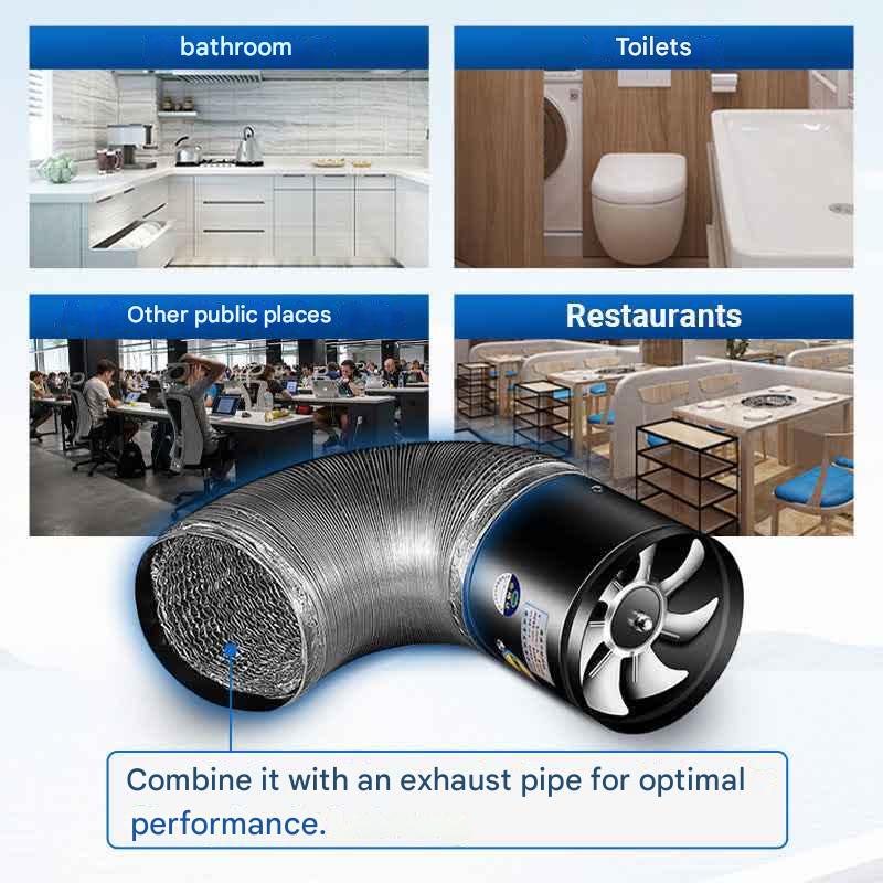 🔥Convient à de multiples scénarios - haute vitesse, haute puissance, aspiration ultra-puissante et ventilateur d'extraction silencieux 