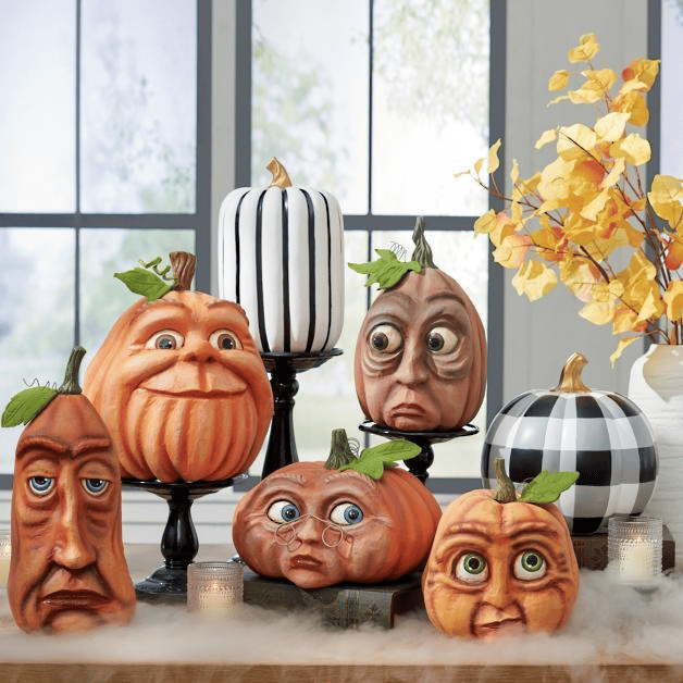 🎃Prévente d'Halloween -50 %🎃Décoration de jardin de citrouille expressive pour l'intérieur 
