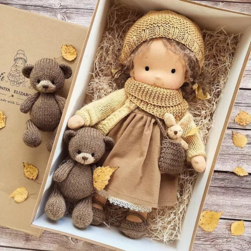 🎁🎁Best gift for kids - handmade Waldorf dolls - pet accessories👧