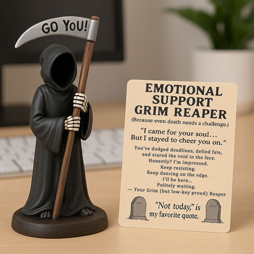 Figurine de soutien émotionnel Grim Reaper 