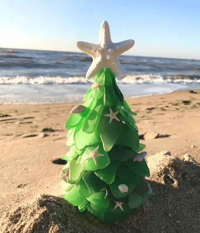 Soldes - 49 % de réduction 🎄Sapin de Noël en verre de mer 