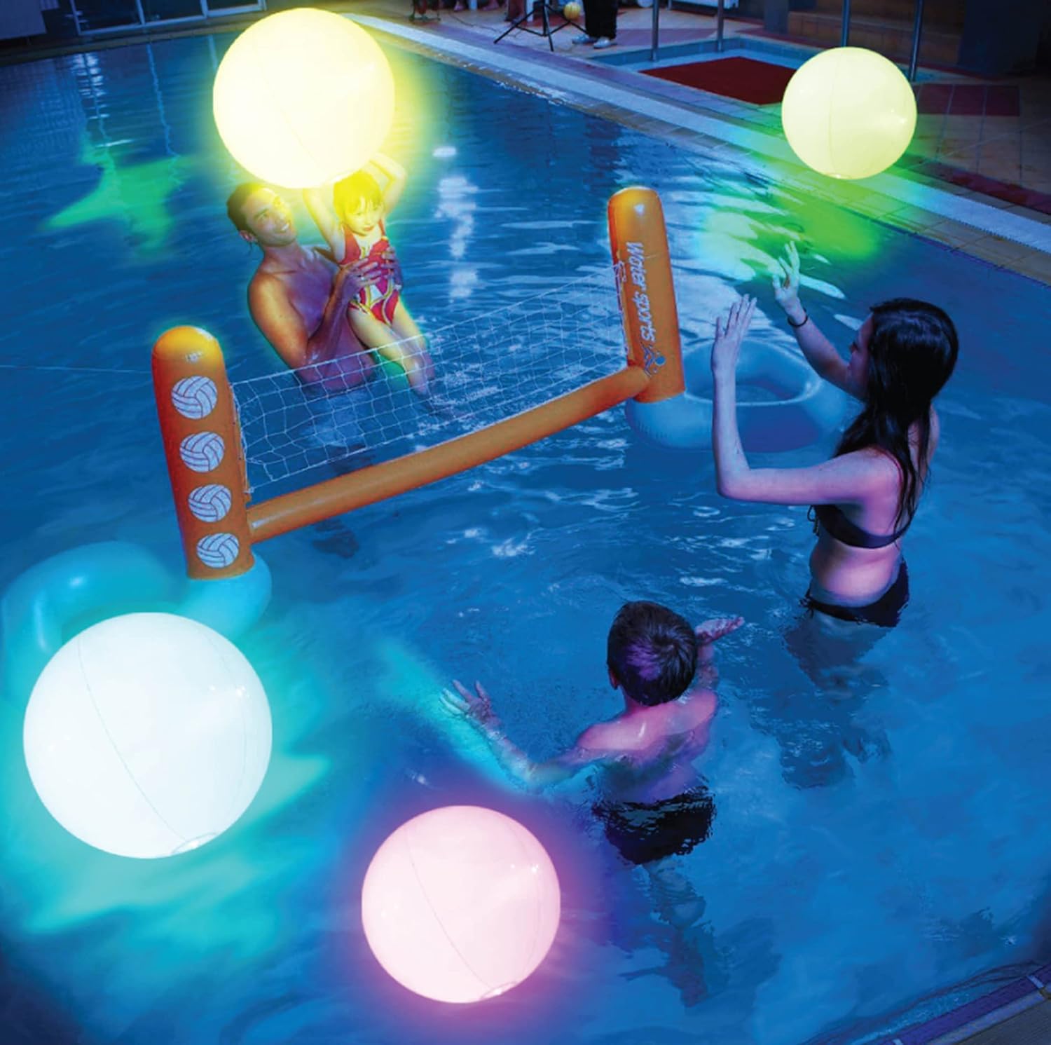 ballons de plage lumineux à LED 16 couleurs 