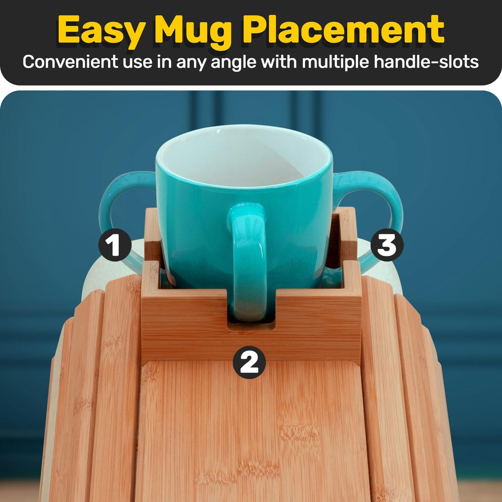 💥Bamboo Couch Cup Holder – Your Sofa’s Best Friend