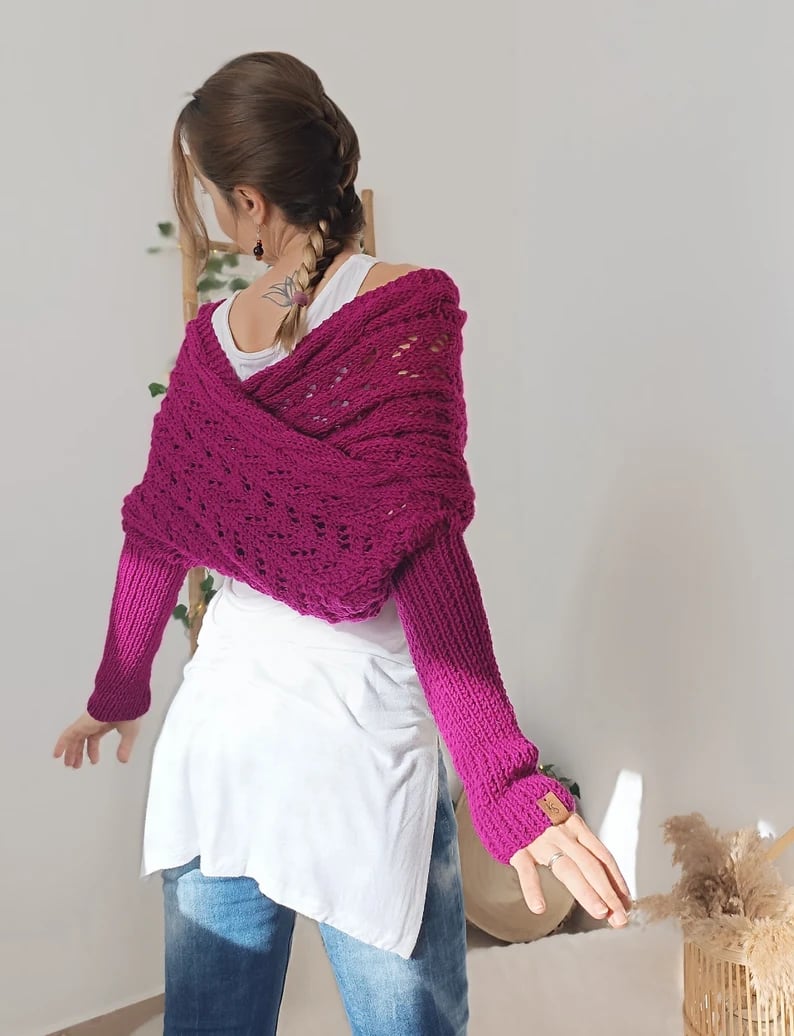 Boléros tricotés pour femmes 