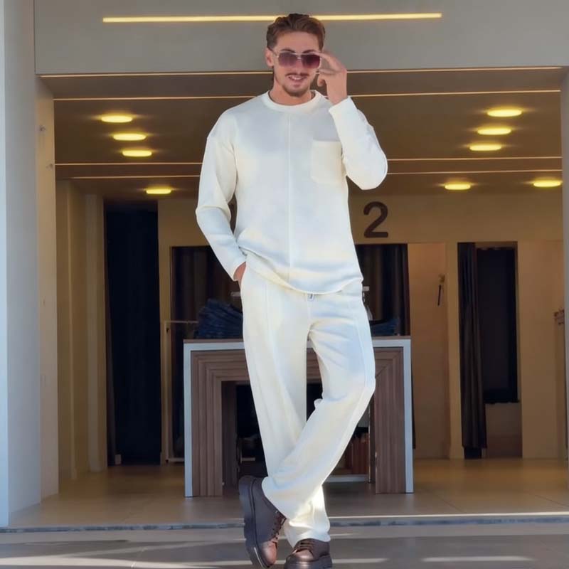 Men's Casual Autumn Stretch 2-Piece Set