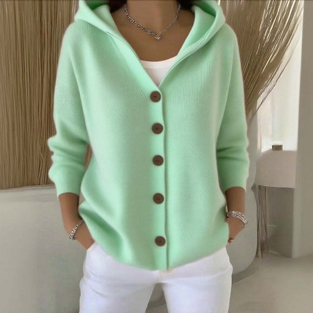 🔥Women's Blended Long-Sleeve Comfortable Casual Cardigan