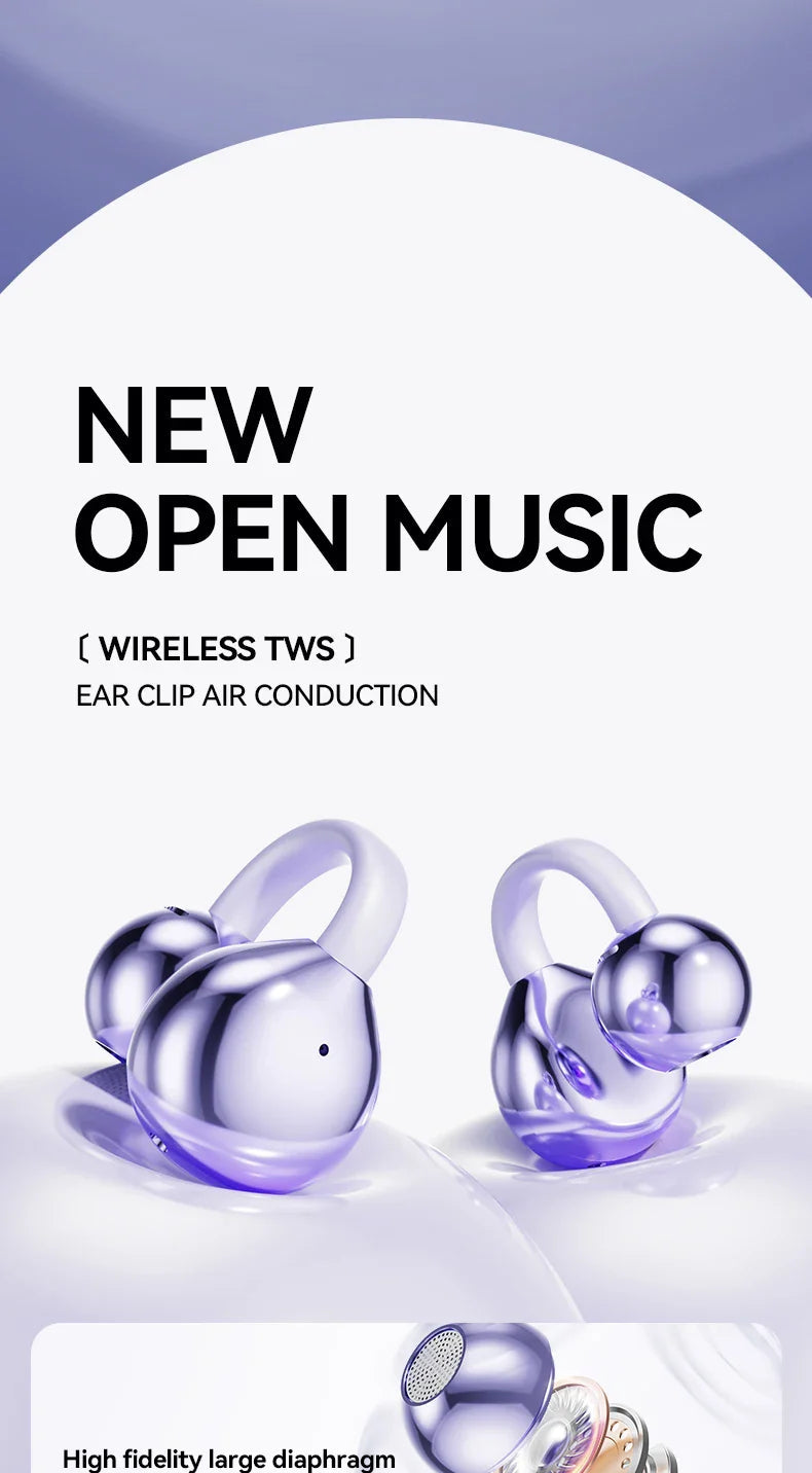 Casque Bluetooth à clip d'oreille 