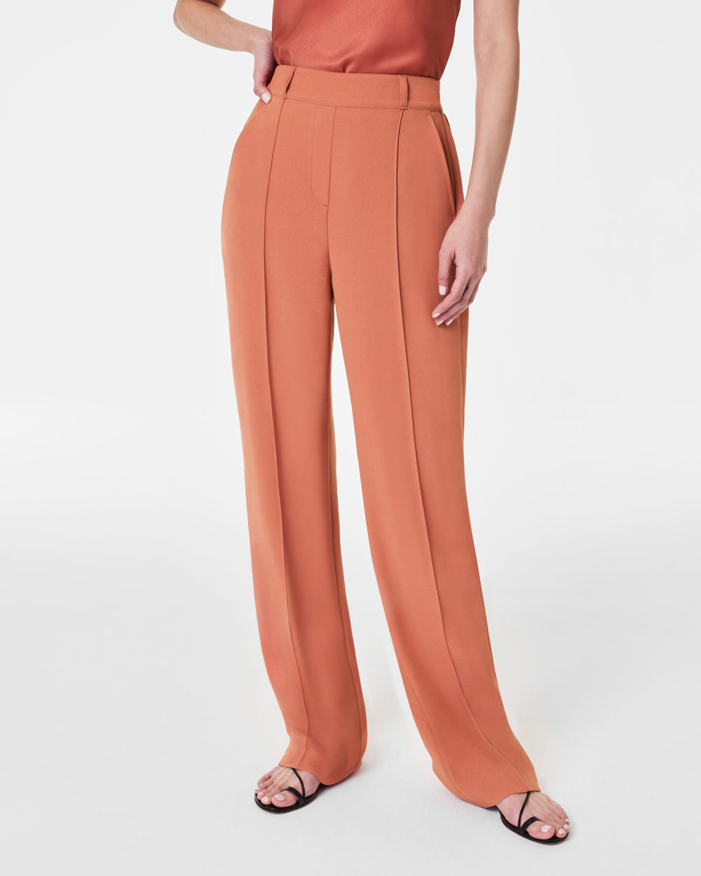 Pantalon en crêpe gainant (ACHETEZ-EN 2, LIVRAISON GRATUITE) 