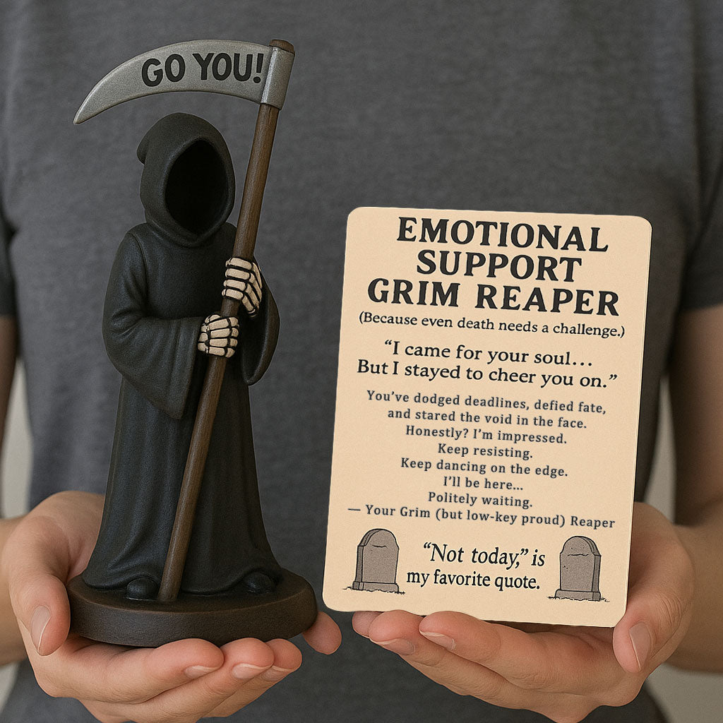 Figurine de soutien émotionnel Grim Reaper 